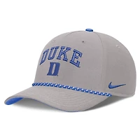 Casquette unisexe Nike grise Duke Blue Devils Primetime Rise à cordon ajustable