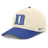 Casquette unisexe Nike Campus Prep Rise ajustable, coloris naturel/bleu roi