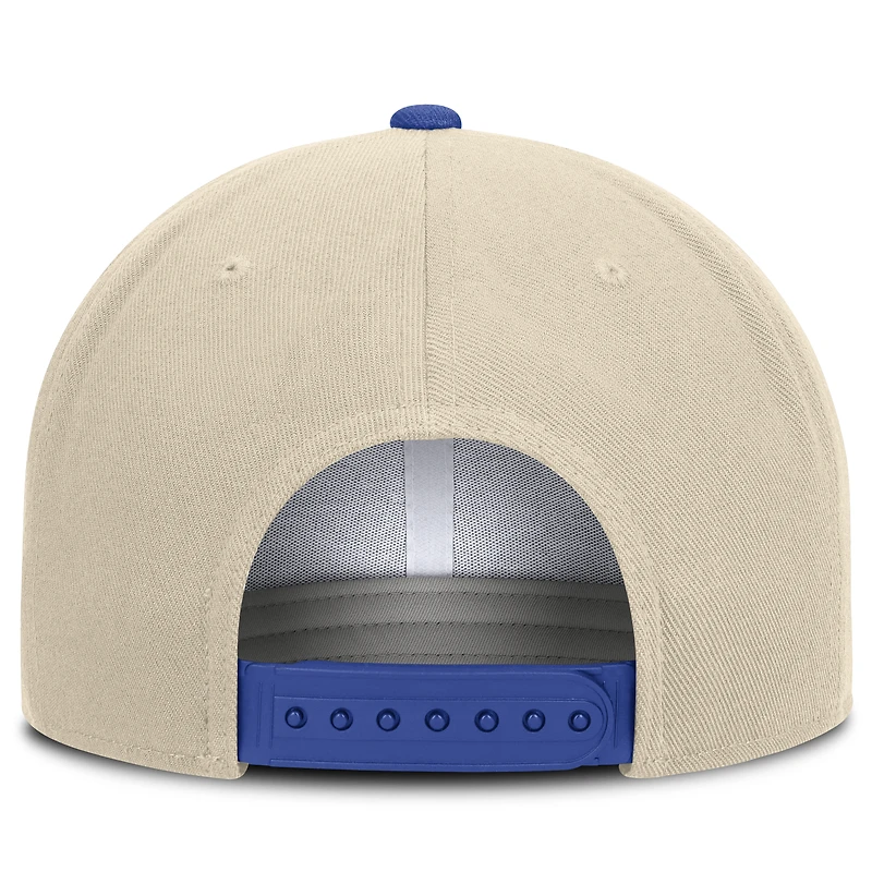 Casquette unisexe Nike Campus Prep naturelle/royale