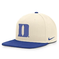 Unisex Nike  Natural/Royal Duke Blue Devils Campus Prep Snapback Hat