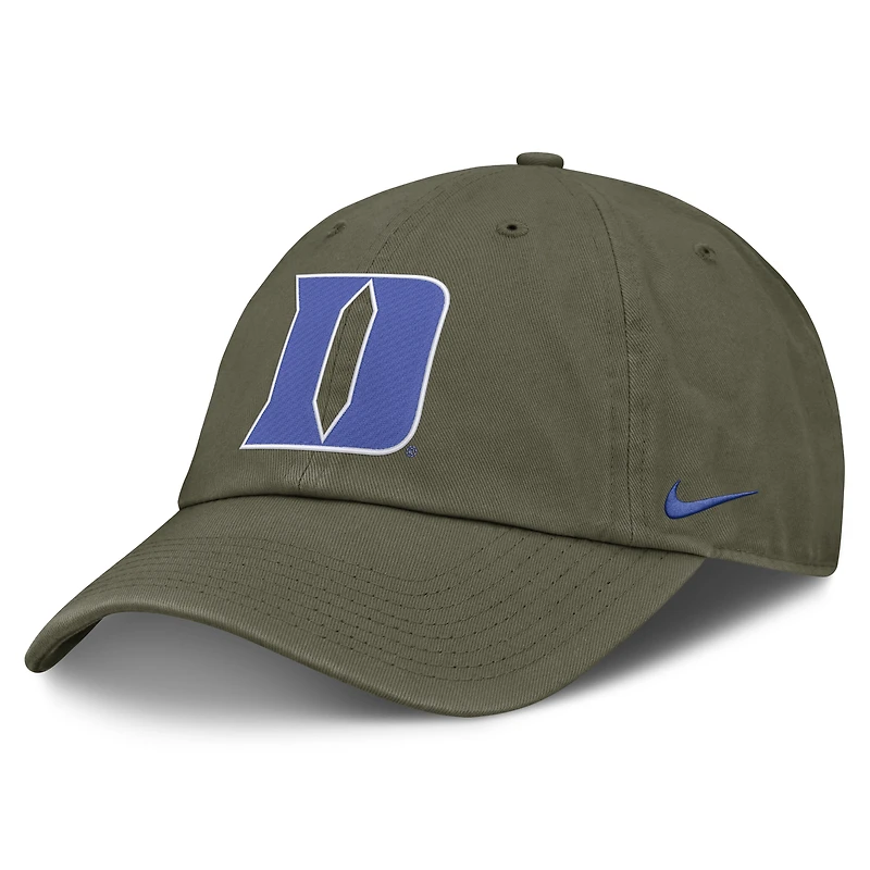Unisex Nike  Olive Duke Blue Devils Primetime Club Adjustable Hat