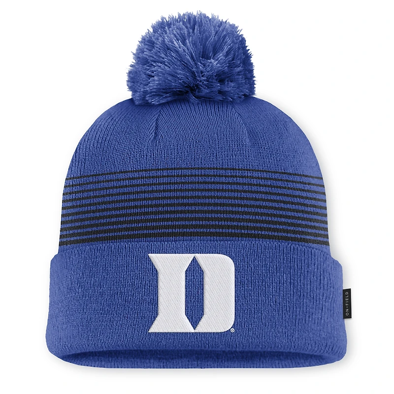 Unisex Nike Royal Duke Blue Devils 2026 On-Field Cuffed Knit Hat with Pom