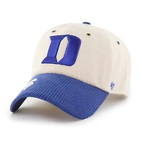 Women's '47 Cream/Royal Duke Blue Devils Rope Script Clean Up Adjustable Hat