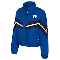 Women's Colosseum  Royal Duke Blue Devils Thin Ice Full-Zip Windbreaker