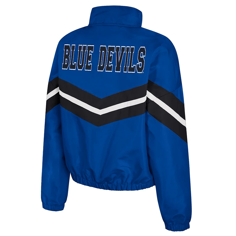 Women's Colosseum Royal Duke Blue Devils Thin Ice Full-Zip Windbreaker