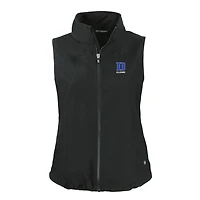 Gilet à capuche entièrement zippé et recyclé pour femme Cutter & Buck Black Duke Blue Devils Charter Eco