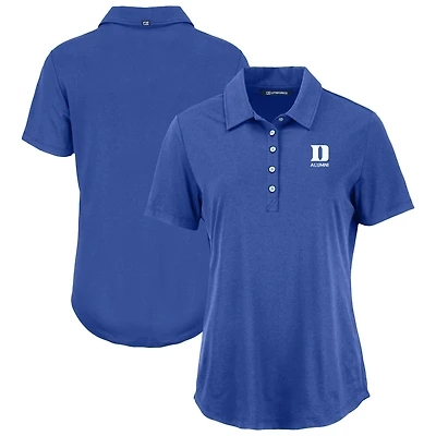 Polo recyclé pour femme Cutter & Buck Blue Duke Devils Coastline Epic Comfort