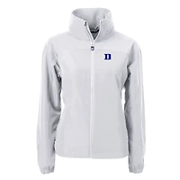 Women's Cutter & Buck  Gray Duke Blue Devils Charter Eco Recycled Full-Zip Jacket