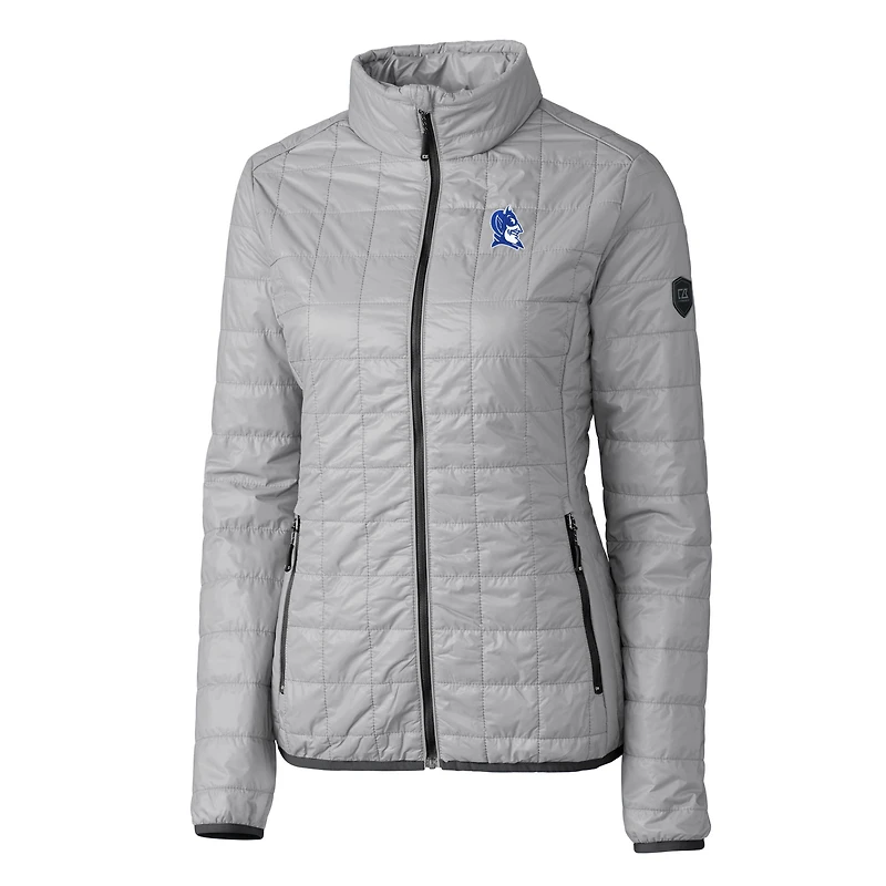Doudoune isolante entièrement zippée PrimaLoft® Eco pour femme, coupe-vent et buck, gris, Duke Blue Devils Rainier
