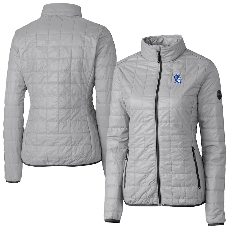 Doudoune isolante entièrement zippée PrimaLoft® Eco pour femme, coupe-vent et buck, gris, Duke Blue Devils Rainier