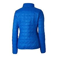 Women's Cutter & Buck  Royal Duke Blue Devils Rainier PrimaLoft® Eco Insulated Full-Zip Hoodie Puffer Jacket