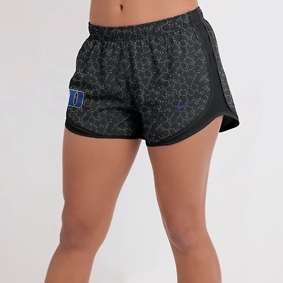 Women's Nike Black Duke Blue Devils Tempo Pattern Dri-FIT Shorts