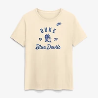 Women's Nike Natural Duke Blue Devils Legacy Team Name T-Shirt