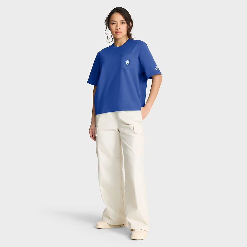 Women's Nike  Royal Duke Blue Devils Legacy Pocket Boxy T-Shirt