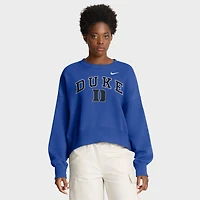 Sweat-shirt oversize Nike Royal Duke Blue Devils Phoenix Arch pour femme