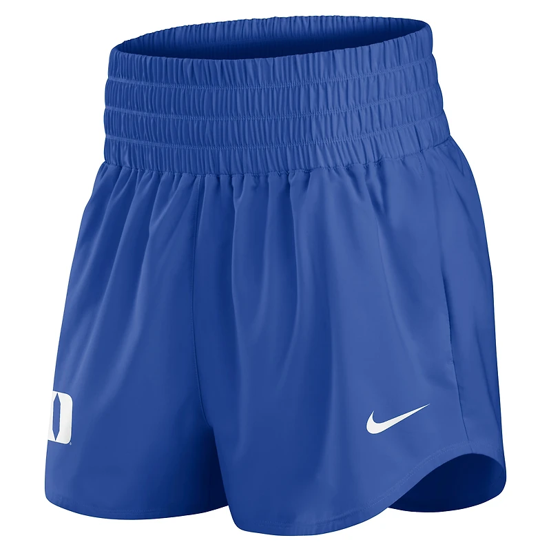 Women's Nike Royal Duke Blue Devils Performance One Dri-FIT High-Rise Shorts