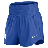 Women's Nike Royal Duke Blue Devils Performance One Dri-FIT High-Rise Shorts