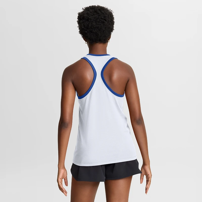 Women's Nike White Duke Blue Devils Uni Name Tri-Blend Dri-FIT Tank Top