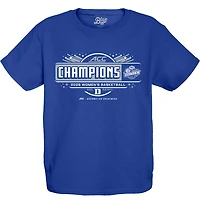 T-shirt bleu pour jeunes 84 Royal Duke Blue Devils 2025 ACC Women's Basketball Conference Champions Vestiaire
