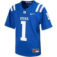 Maillot de football intouchable Nike #1 Royal Duke Blue Devils pour jeune