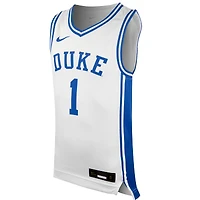 Youth Nike #1 White Duke Blue Devils Icon Replica Basketball Jersey