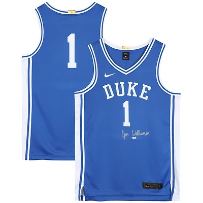 Maillot Nike Swingman bleu autographié par Zion Williamson Duke Blue Devils