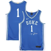 Maillot Nike Swingman bleu autographié par Zion Williamson Duke Blue Devils