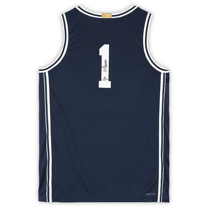 Maillot authentique Nike en édition limitée dédicacé par Zion Williamson Duke Blue Devils