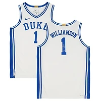 Maillot Nike Swingman blanc dédicacé Duke Blue Devils de Zion Williamson