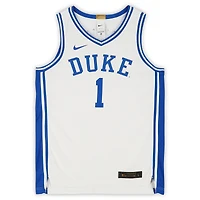 Maillot Nike Swingman blanc dédicacé Duke Blue Devils de Zion Williamson