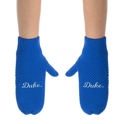 ZooZatz Duke Blue Devils Knit Bow Headband & Mittens Bundle