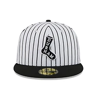 Casquette ajustée 59FIFTY pour homme New Era White Durham Bulls Theme Nights