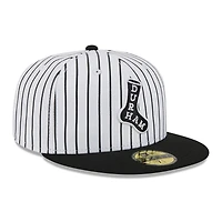 Casquette ajustée 59FIFTY pour homme New Era White Durham Bulls Theme Nights