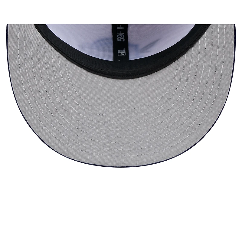 Casquette ajustée 59FIFTY pour homme New Era White Durham Bulls Theme Nights