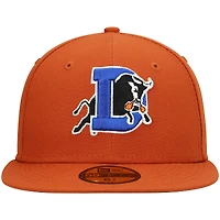 Men's New Era Orange Durham Bulls Authentic Collection Team Alternate 59FIFTY Fitted Hat