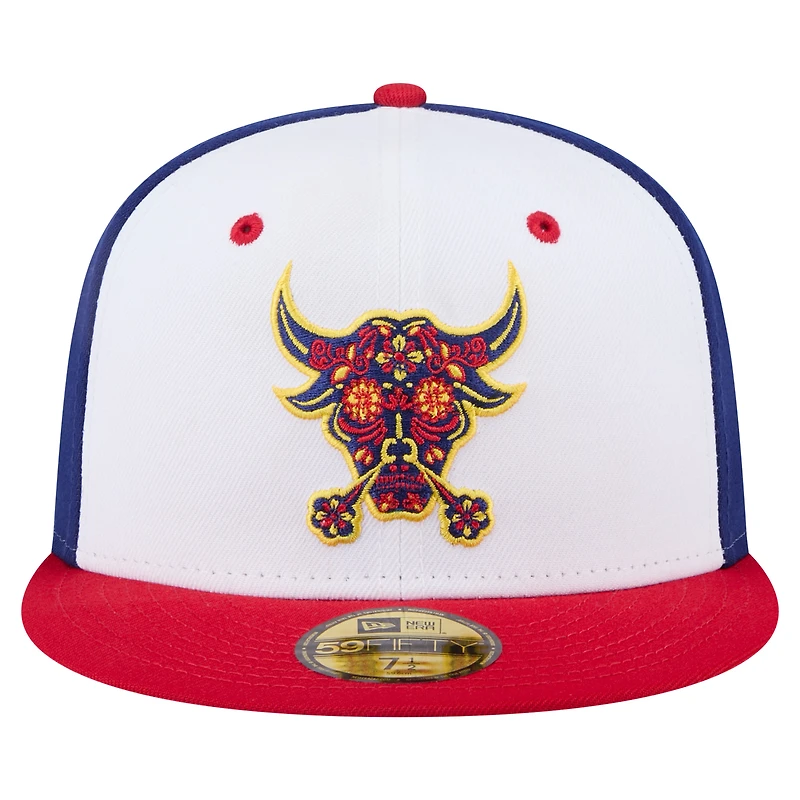 Casquette ajustée New Era Royal/Red Durham Bulls Copa de la Diversión 59FIFTY pour hommes