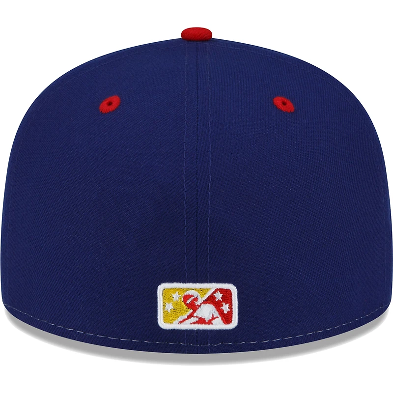 Casquette ajustée 59FIFTY Copa De La Diversion des Durham Bulls New Era pour homme, blanc/rouge