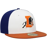 Men's New Era White Durham Bulls Authentic Collection Team Alternate 59FIFTY Fitted Hat