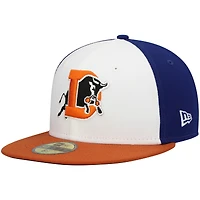 Men's New Era White Durham Bulls Authentic Collection Team Alternate 59FIFTY Fitted Hat