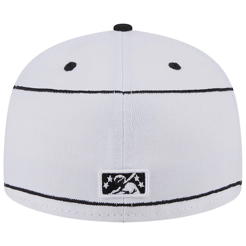 Casquette ajustée 59FIFTY des Durham Bulls Theme Nights 1913 New Era blanche pour homme