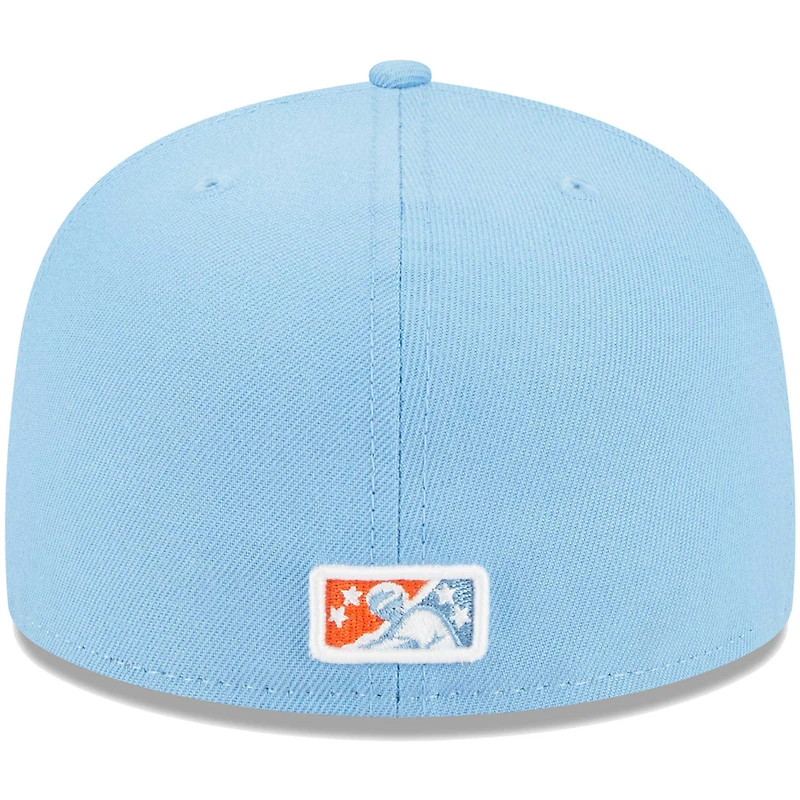 Casquette ajustée 59FIFTY pour homme Durham Bulls Theme Nights Lollygaggers New Era blanche