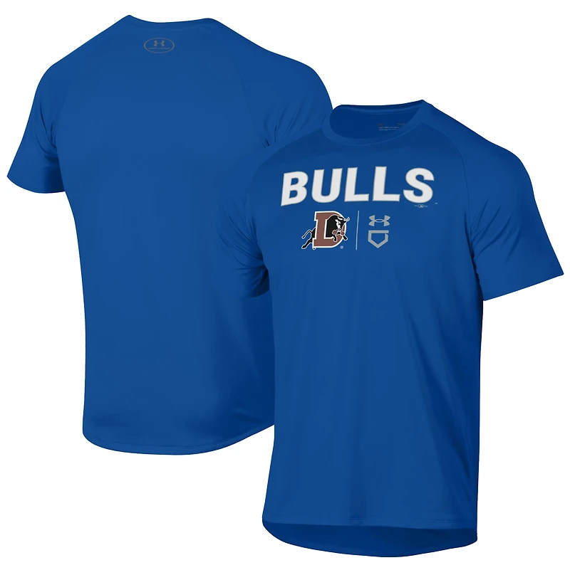 T-shirt technique Under Armour Royal Durham Bulls pour homme