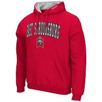 Men's Colosseum  Red East Stroudsburg Warriors Arch & Logo Hoodie
