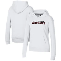 Sweat à capuche Under Armour blanc pour femme, modèle East Stroudsburg Warriors All Day