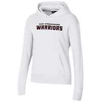Women's Under Armour White East Stroudsburg Warriors All Day Pullover Hoodie