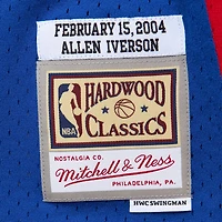 Mitchell & Ness Allen Iverson Royal Eastern Conference Hardwood Classics 2004 NBA All-Star Game Swingman Maillot de retour pour homme