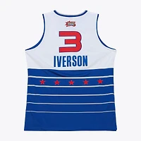 Men's Mitchell & Ness Allen Iverson White/Blue 2006 NBA All-Star Game Authentic Jersey
