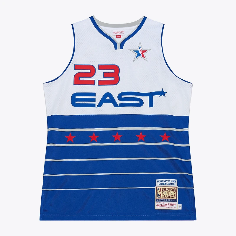 V100492 EastCn Maillot authentique NBA LeBron James - All-Star 2006 JERMENAUT JY15690-ASEWHIT