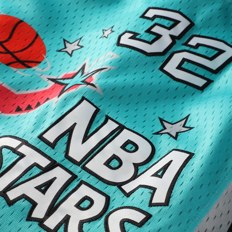 Maillot Swingman Mitchell & Ness Shaquille O'Neal bleu sarcelle, édition limitée NBA All-Star Game 1996