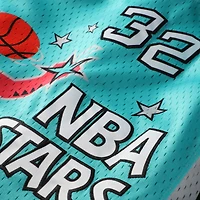 Maillot Swingman Mitchell & Ness Shaquille O'Neal bleu sarcelle, édition limitée NBA All-Star Game 1996